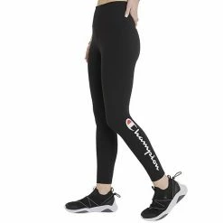 Women's Champion® Authentic High-Waisted 7/8 Leggings Black 4 Women's Champion® Authentic High-Waisted 7/8 Leggings Black -Champion shop unnamed file 971