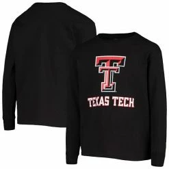 Youth Champion Black Texas Tech Red Raiders Lockup Long Sleeve T-Shirt -Champion shop unnamed file 9724