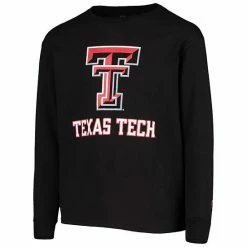 Youth Champion Black Texas Tech Red Raiders Lockup Long Sleeve T-Shirt -Champion shop unnamed file 9725