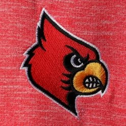 Men's Champion Red Louisville Cardinals Micro Mesh Space-Dye Polo -Champion shop unnamed file 9771