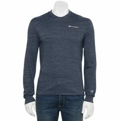 Men's Champion® Powerblend Classic Tee Navy Heather -Champion shop unnamed file 978