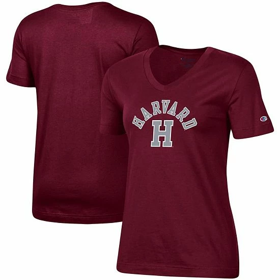 Women's Champion Crimson Harvard Crimson University Arch Logo V-Neck T-Shirt Women's Champion Crimson Harvard Crimson University Arch Logo V-Neck T-Shirt -Champion shop unnamed file 9790