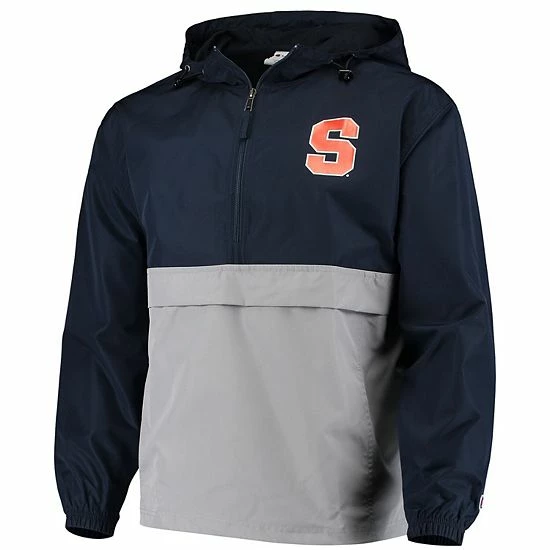Men's Champion Navy Syracuse Orange Colorblock Packable Half-Zip Jacket Men's Champion Navy Syracuse Orange Colorblock Packable Half-Zip Jacket -Champion shop unnamed file 9795