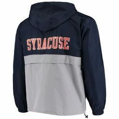 Men's Champion Navy Syracuse Orange Colorblock Packable Half-Zip Jacket 4 Men's Champion Navy Syracuse Orange Colorblock Packable Half-Zip Jacket -Champion shop unnamed file 9796