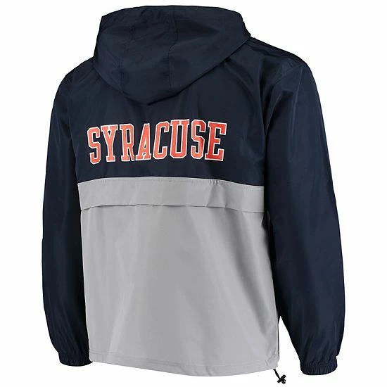 Men's Champion Navy Syracuse Orange Colorblock Packable Half-Zip Jacket Men's Champion Navy Syracuse Orange Colorblock Packable Half-Zip Jacket -Champion shop unnamed file 9796