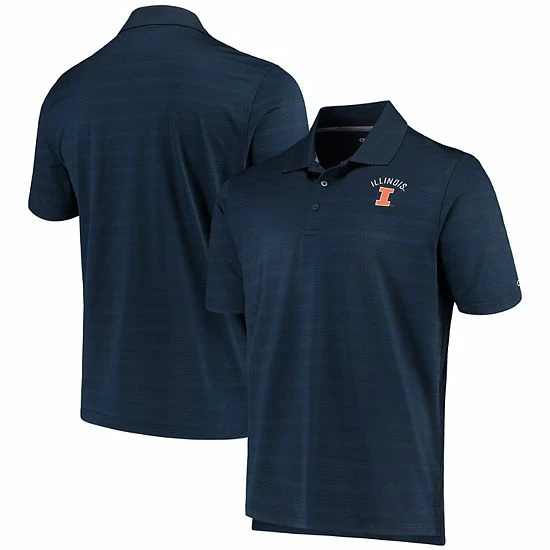 Men's Champion Navy Illinois Fighting Illini Textured Polo Men's Champion Navy Illinois Fighting Illini Textured Polo -Champion shop unnamed file 9822
