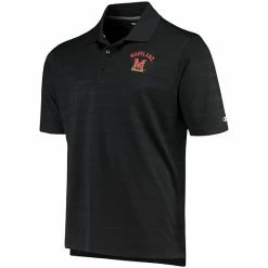 Men's Champion Black Maryland Terrapins Textured Polo -Champion shop unnamed file 9828