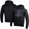 Men's Champion Black Northwestern Wildcats Team Stack Powerblend Pullover Hoodie -Champion shop unnamed file 9860