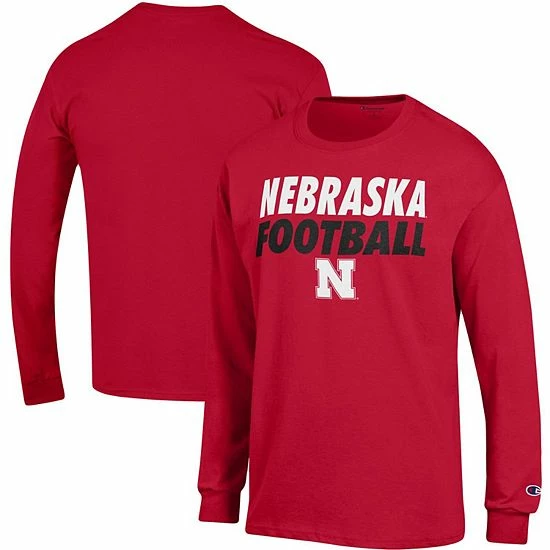 Men's Champion Scarlet Nebraska Huskers Game Ready Football Long Sleeve T-Shirt Men's Champion Scarlet Nebraska Huskers Game Ready Football Long Sleeve T-Shirt -Champion shop unnamed file 9869