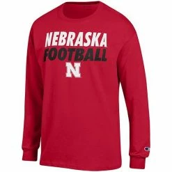 Men's Champion Scarlet Nebraska Huskers Game Ready Football Long Sleeve T-Shirt 4 Men's Champion Scarlet Nebraska Huskers Game Ready Football Long Sleeve T-Shirt -Champion shop unnamed file 9870