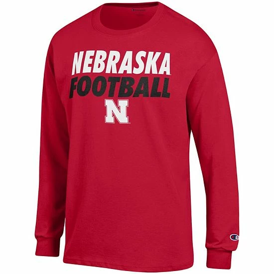 Men's Champion Scarlet Nebraska Huskers Game Ready Football Long Sleeve T-Shirt Men's Champion Scarlet Nebraska Huskers Game Ready Football Long Sleeve T-Shirt -Champion shop unnamed file 9870