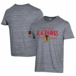 Men's Champion Gray Chicago Blackhawks Tri-Blend T-Shirt 3 Men's Champion Gray Chicago Blackhawks Tri-Blend T-Shirt -Champion shop unnamed file 9873