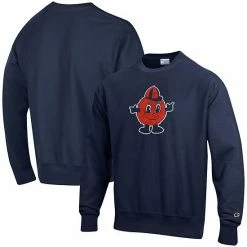 Men's Champion Navy Syracuse Orange Vault Logo Reverse Weave Pullover Sweatshirt -Champion shop unnamed file 9892