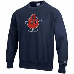 Men's Champion Navy Syracuse Orange Vault Logo Reverse Weave Pullover Sweatshirt -Champion shop unnamed file 9893