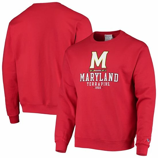 Men's Champion Red Maryland Terrapins Team Stack Powerblend Pullover Sweatshirt Men's Champion Red Maryland Terrapins Team Stack Powerblend Pullover Sweatshirt -Champion shop unnamed file 9927