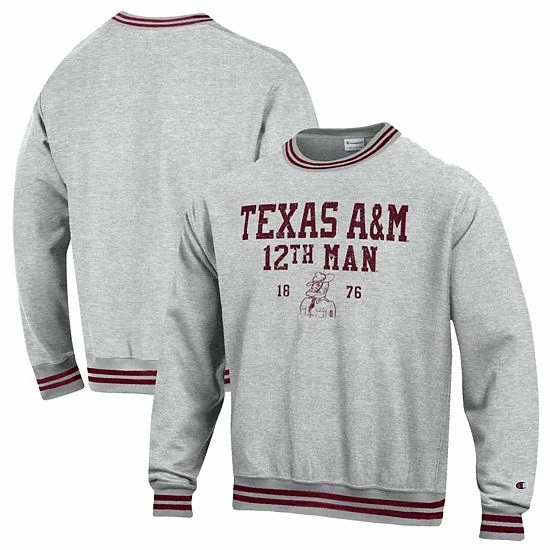 Men's Champion Heathered Gray Texas A&M Aggies 12th Man Centennial Vault Collection Pullover Hoodie Men's Champion Heathered Gray Texas A&M Aggies 12th Man Centennial Vault Collection Pullover Hoodie -Champion shop unnamed file 9940