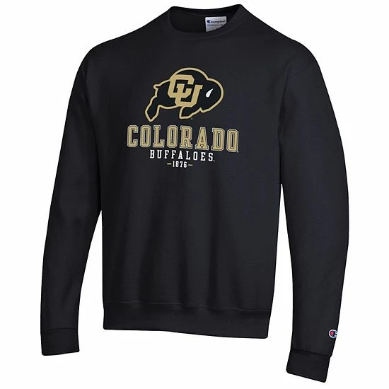 Men's Champion Black Colorado Buffaloes Team Stack Powerblend Pullover Sweatshirt Men's Champion Black Colorado Buffaloes Team Stack Powerblend Pullover Sweatshirt -Champion shop unnamed file 9966