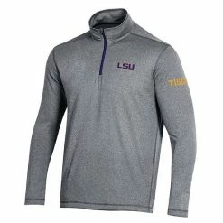 Men's Champion Gray LSU Tigers Victory Quarter-Zip Jacket 4 Men's Champion Gray LSU Tigers Victory Quarter-Zip Jacket -Champion shop unnamed file 9979