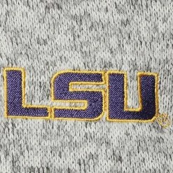 Men's Champion Heathered Gray LSU Tigers Fleece Raglan Quarter-Zip Jacket -Champion shop unnamed file 9993